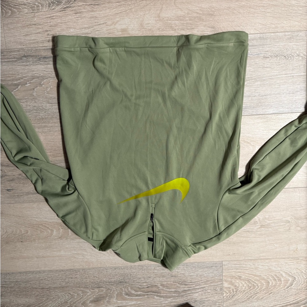Green Hoodie with Yellow Logo